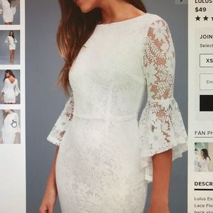 White bodycon style dress